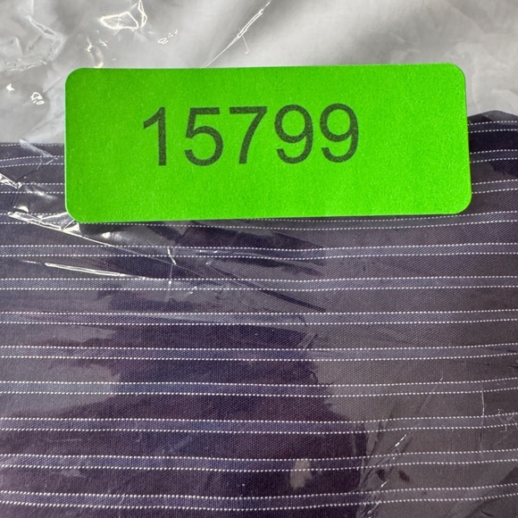 EGARA Men's Long Sleeve Striped Cotton‎ Dress Shirt Button Up Purple 16 - 34/35 - Picture 14 of 14